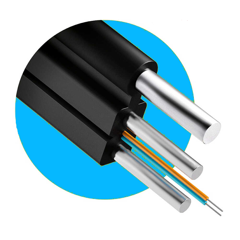 Fiber Optik Askı Telli Drop Kablo - 4 Core - 1000 Metre